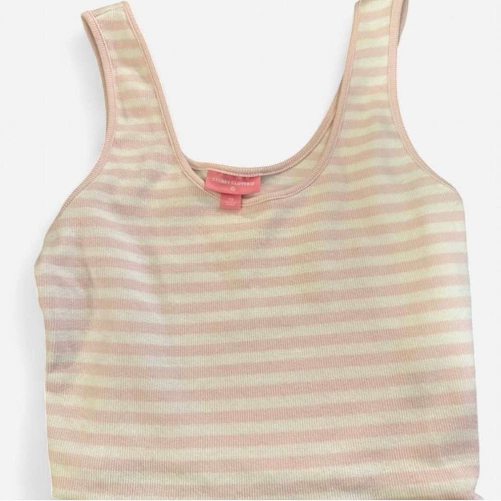 Stoney Clover Lane Pastel Striped Crop Top
